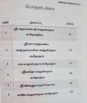 Shanmatha Sahasranama (TAMIL)
